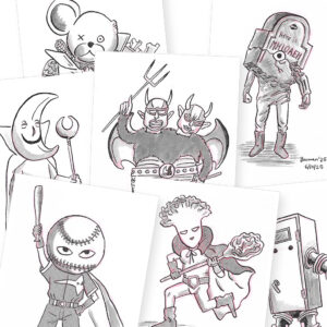 Inktober Kaiju - Bouman