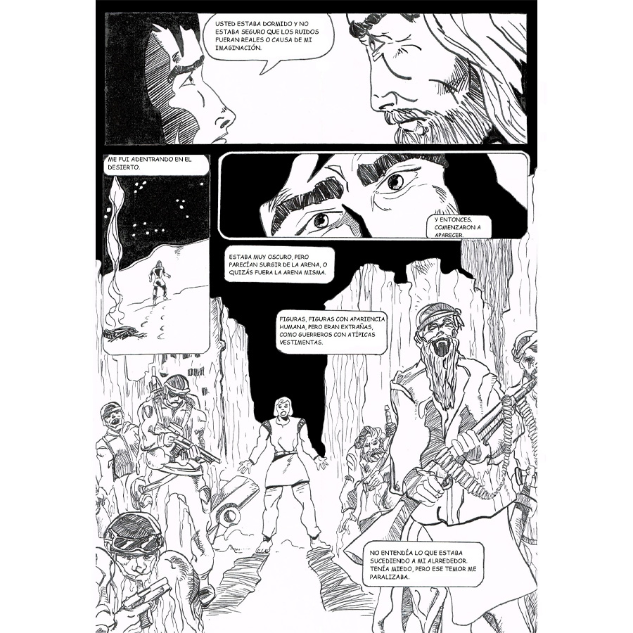 Página 3 de muestra del cómic Portada de 10.000 DC de J Canovas