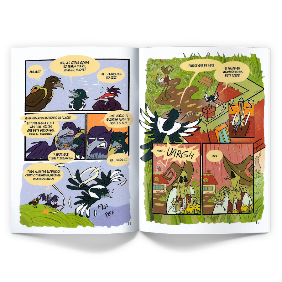 Interior de La niña y el espantapájaros #1